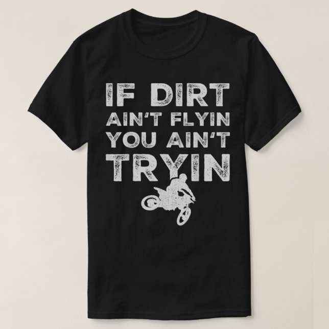 T-shirt Funny Dirt Vélo Rider Cadeau Supercross MX Motocro (Design devant)