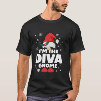T-shirt Funny Diva Gnome Family Matching Group Happy Chris