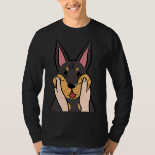 T-shirt Funny Doberman Chubby Cheeks