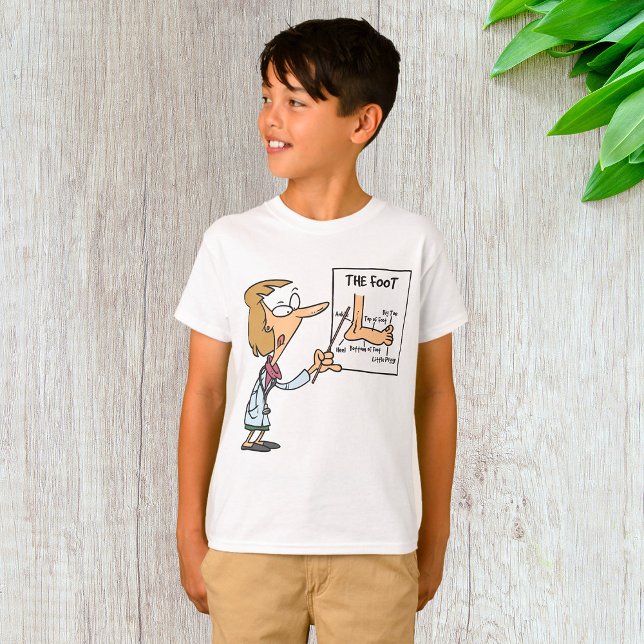 T-shirt Funny Doctor Teaching Foot Anatomy (Créateur téléchargé)