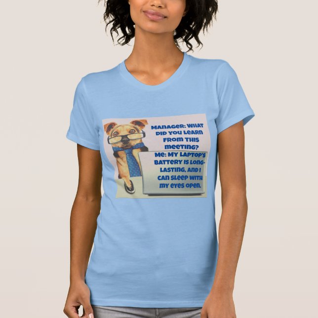 T-shirt Funny Dog Print What did you learn (Front)