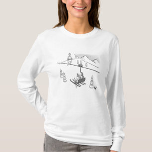 T-shirt Funny Downhill Skiing Humour Shirt