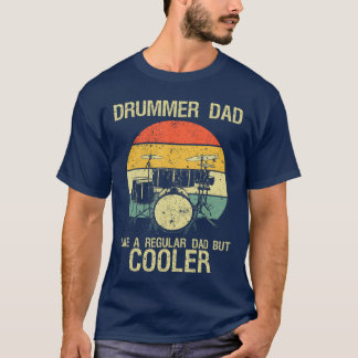 T-shirt Funny Drumming Art for Dad Father Drumline Drum Se