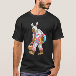 T-shirt Funny Easter Bigfoot Sasquatch With Bunny Ears Cos