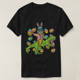 T-shirt Funny Easter Bunny Riding T-Rex