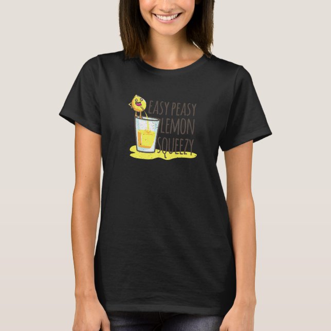 T-shirt Funny Easy Peasy Lemon Squeezy Lemons Premium (Devant)