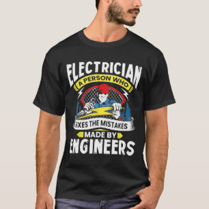 T-shirt Funny Electricien Electrique Lineman Père Papa Me