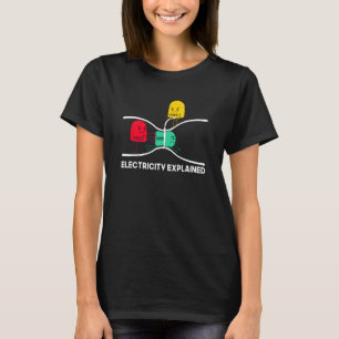 T-shirt Funny Electricity Expliqué Stuff I Enseignant Nerd