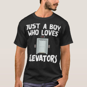 T-shirt Funny Elevator Art For Boys Men Elevator Lover