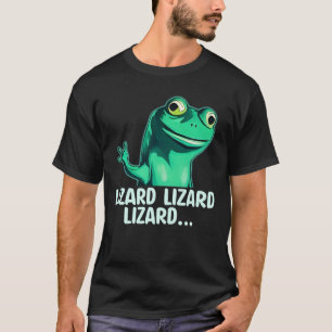 T-shirt Funny Elio Lizard Button Meme