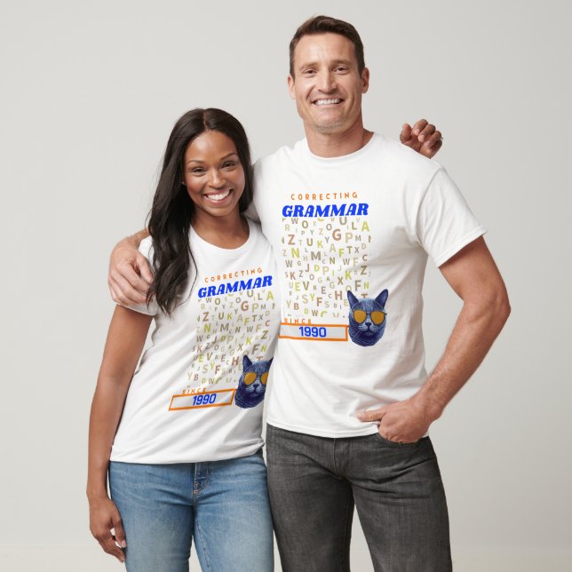 T-shirt Funny Enseignant Anglais - Correction de votre gra (Unisexe)