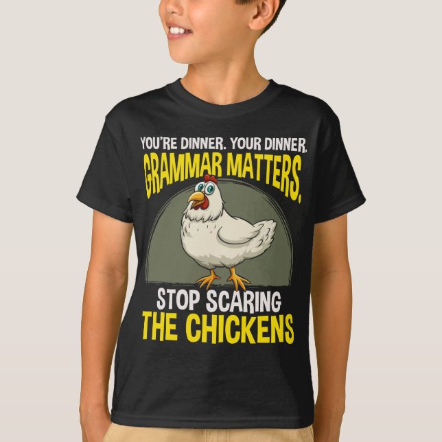 T-shirt Funny Enseignant de la Grammar Humour d'élevage du (Devant)
