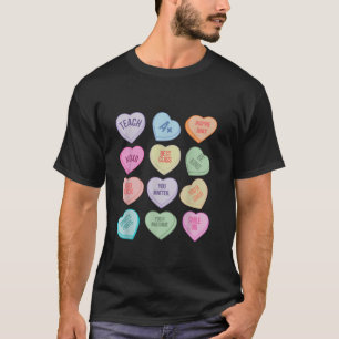 T-shirt Funny Enseignant Valentines Jour Enseigner Coeur C