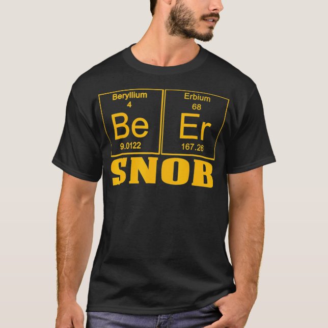 T-shirt Funny Enseignants Assistant Bière Snob Gold (Devant)