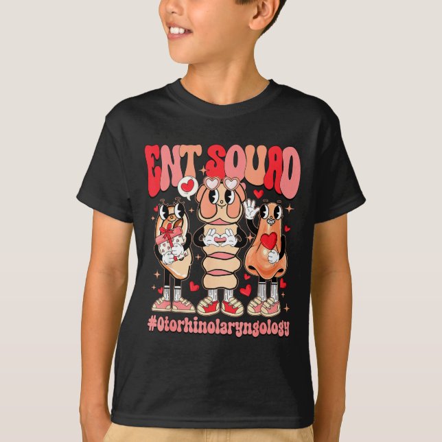 T-shirt Funny Ent Squad Otolaryngologist Ent Valentines Da (Devant)