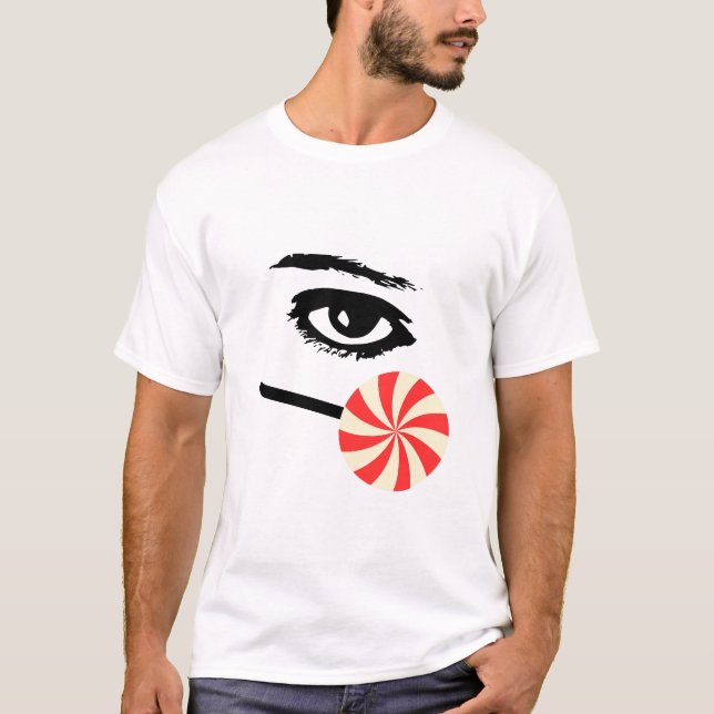T-shirt Funny Eye Candy Shirt for Men – Bold Graphic Tee (Devant)