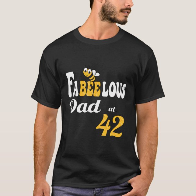 T-shirt Funny Fabeelous Papa Bee Honeycomb Daddy 4 (Devant)