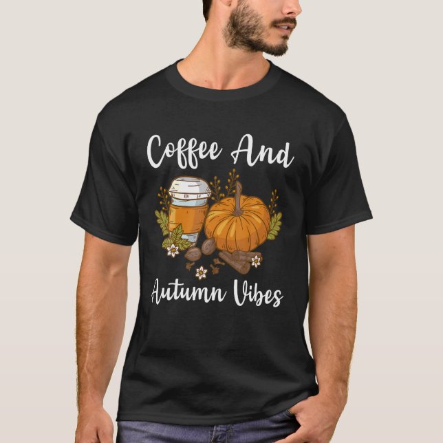 T-shirt Funny Fall Café Citrouille Latte Café Automne (Devant)