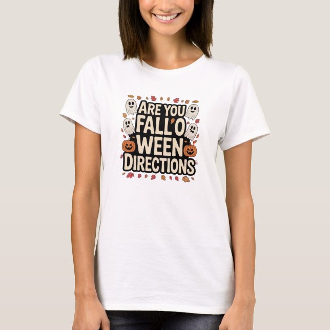 T-shirt Funny Fall-o-Ween Vibes (Front)