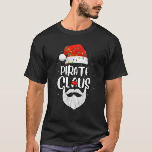 T-shirt Funny Famille de Noël Correspondant Pirate Claus P