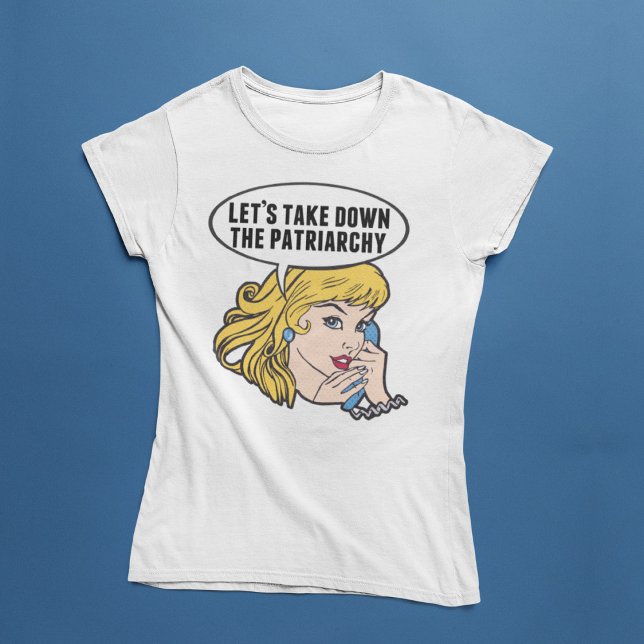 T-shirt Funny Feminist Pop Art Retro Patriarcat politique (Créateur téléchargé)