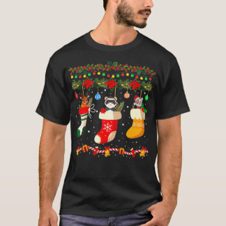 T-shirt Funny Ferret Xmas Socks Ferret Lover Christmas