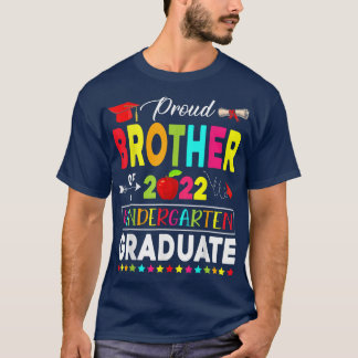 T-shirt Funny Fier frère d'une classe de 2022 maternelle