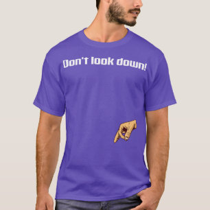 T-shirt Funny Finger Circle Jeu Humour Regardez vers le ba