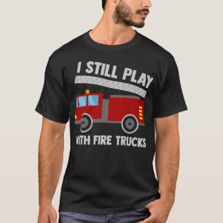T-shirt Funny Fire Truck Toy Boys Firefighter Tools Firema