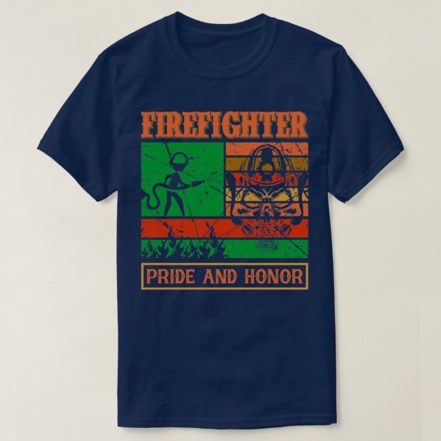 T-shirt Funny Firefighter Cite La Fierté Des Pompiers Et L (Design devant)
