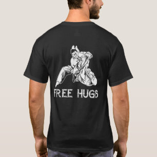 T-shirt Funny Free Hugs MIXED MARTIAL ART brésilien Jiu-Ji