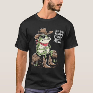 T-shirt Funny Frog Cowboy Unisex Tee