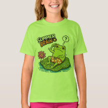 Funny Frog Summer Brain|Grenouille de dessin animé