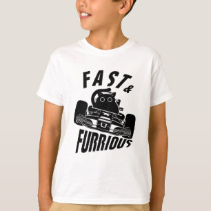 T-shirt Funny FURRurious voiture voiture chat de conduite