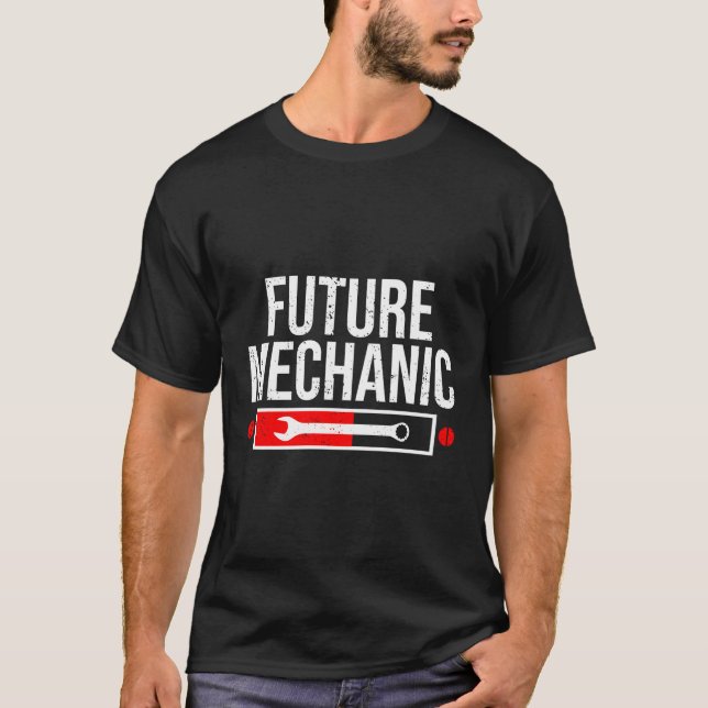 T-shirt Funny Future Mécanique Cool Auto Mécanique Dit H (Devant)