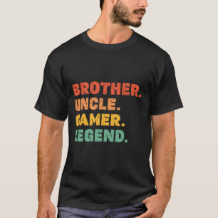 T-shirt Funny Gamer Frère Oncle Légende de jeu Vintage Vi