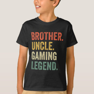 T-shirt Funny Gamer Frère Oncle Légende de jeu Vintage Vi