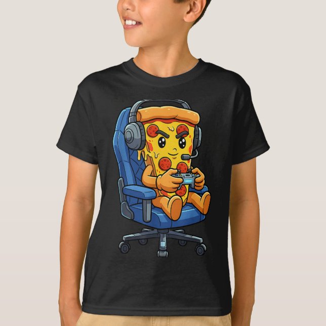 T-shirt Funny Gamer Zza Gaming Video Game Enthusiast Boys  (Devant)