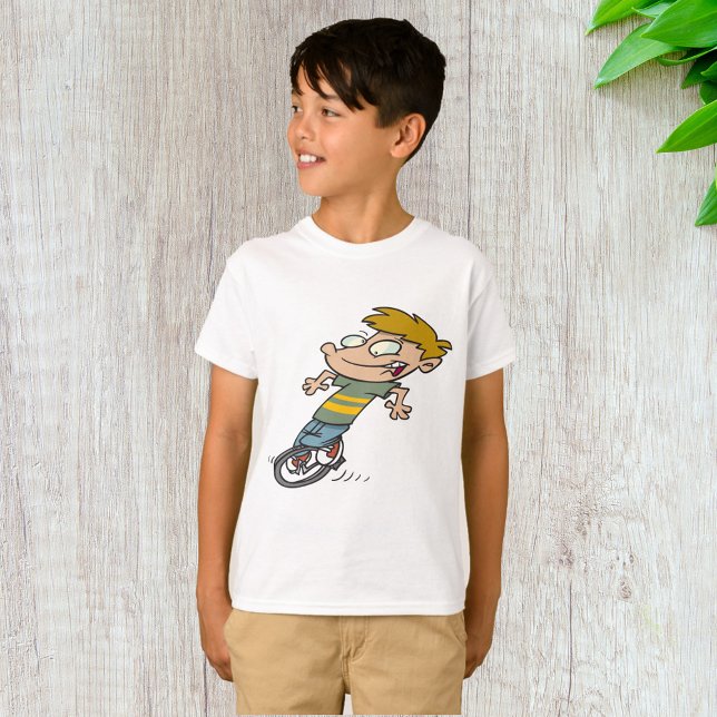 T-shirt Funny Garçon équitation monocycle (Créateur téléchargé)