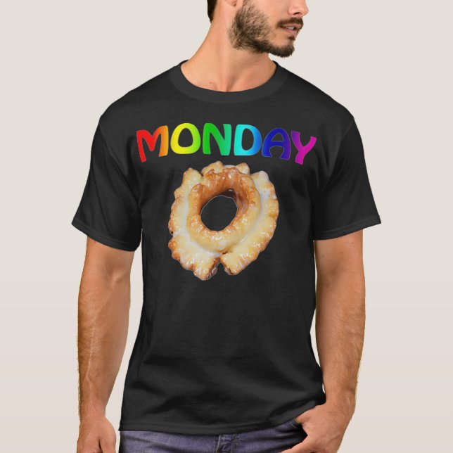 T-shirt Funny Gay Monday Doughnut meme LGBTQ Pride Mois P (Devant)