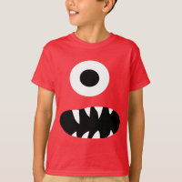 Funny Géant Un Oyed Monster Visage Enfants Coloré