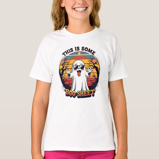 T-shirt Funny Ghost “Boo Sheet” Halloween (Devant)