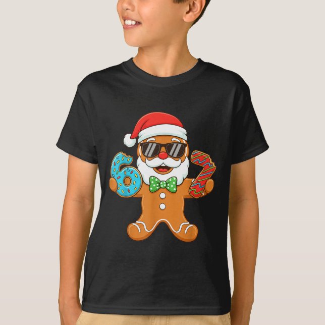 T-shirt Funny Gingerbread Six Seven 67 Christmas Ice Cream (Devant)