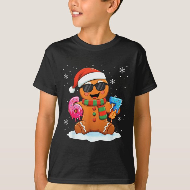 T-shirt Funny Gingerbread Six Seven 67 Ice Cream Drip Chri (Devant)