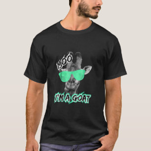 T-shirt Funny Giraffe Moo Dans le zoo de Goat