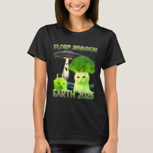 T-shirt Funny Glerp Glorp Funny Alien Chat Mème Vintage T-