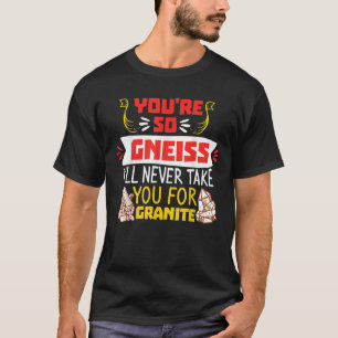 T-shirt Funny Gneiss Mineral Rock Vintage Collec