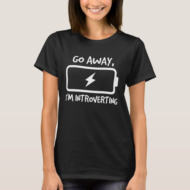 T-shirt Funny Go Away Je vous présente (Devant)