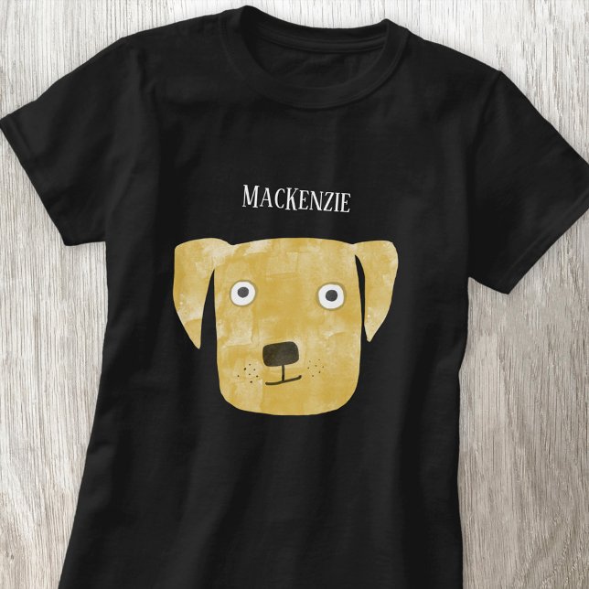 T-shirt Funny Golden Labrador Retriever Chien Nom personna (Fun golden labrador retriever dog personalized name t-shirt)