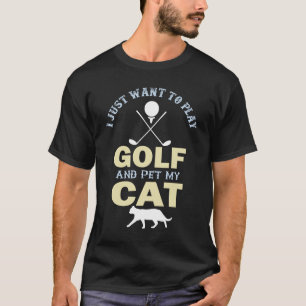 T-shirt Funny Golf Amoureux des chats Golfing Kitty Don